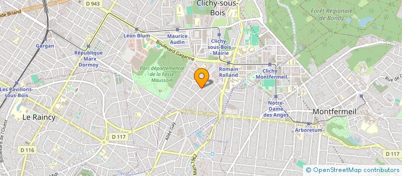 localisation de l'entreprise 910 873 702  à CLICHY-SOUS-BOIS