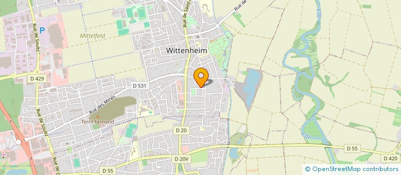 localisation de l'entreprise 910 909 571   WITTENHEIM