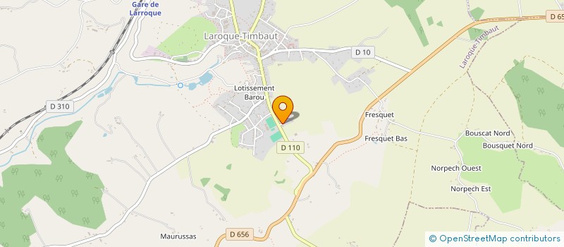 localisation de l'entreprise 910 982 669   LAROQUE-TIMBAUT