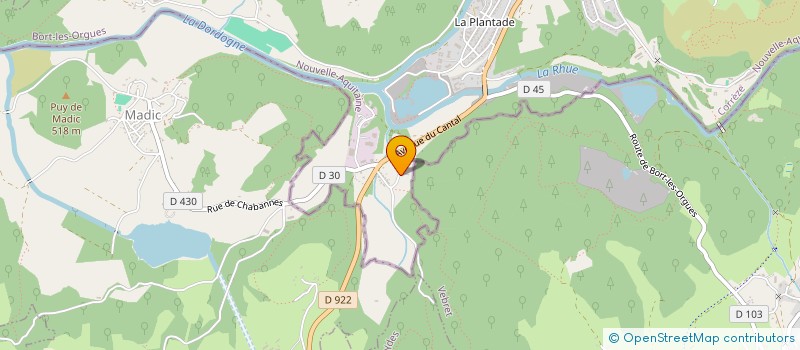 localisation de l'entreprise 911 006 617   BORT-LES-ORGUES