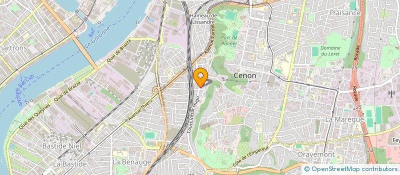 localisation de l'entreprise 911 149 102   CENON