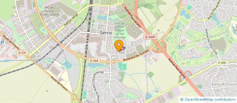 localisation de l'entreprise 911 185 155   BAILLY-ROMAINVILLIERS