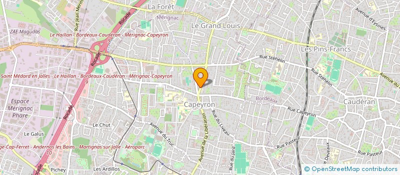 localisation de l'entreprise 911 214 625   MERIGNAC