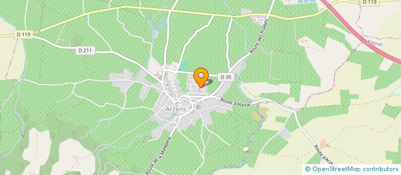 localisation de l'entreprise 911 280 717   ARZENS