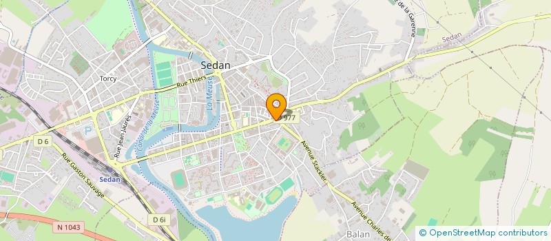 localisation de l'entreprise 911 307 601   SEDAN