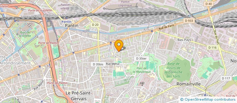 localisation de l'entreprise 911 350 866   PANTIN