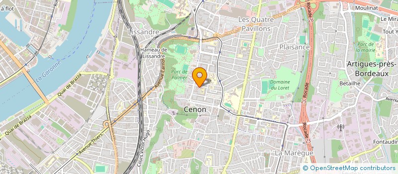 localisation de l'entreprise 911 440 196 à CENON