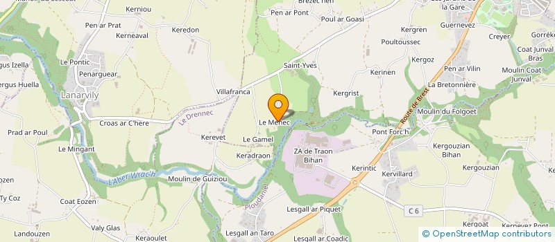 localisation de l'entreprise 911 481 224   LE FOLGOET