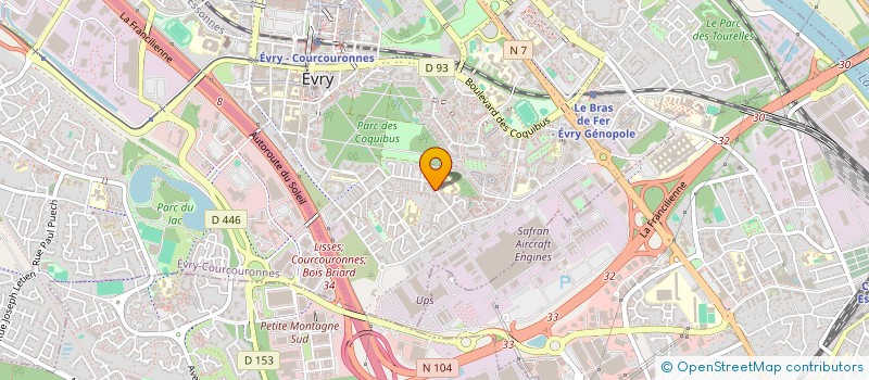 localisation de l'entreprise 911 551 364   EVRY-COURCOURONNES