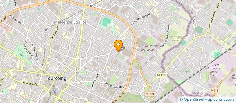 localisation de l'entreprise 911 557 429   TOURCOING