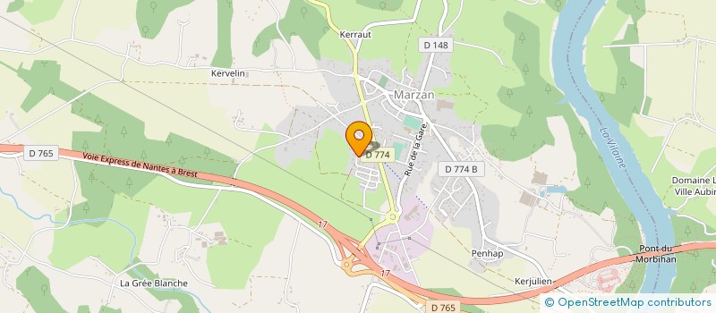 localisation de l'entreprise 911 593 978   LA ROCHE-BERNARD