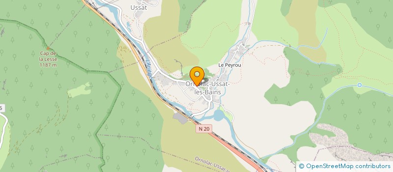 localisation de l'entreprise 911 606 952 à ORNOLAC-USSAT-LES-BAINS