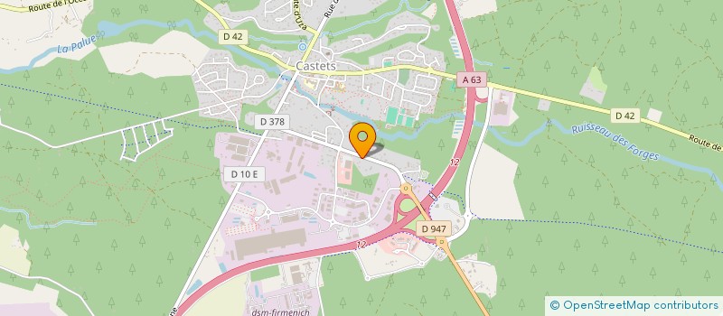 localisation de l'entreprise 911 789 089   CASTETS