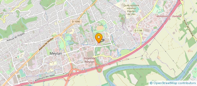 localisation de l'entreprise 911 804 789   MEYLAN