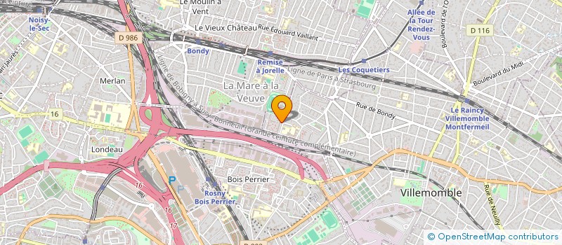 localisation de l'entreprise 911 814 168  à ROSNY-SOUS-BOIS