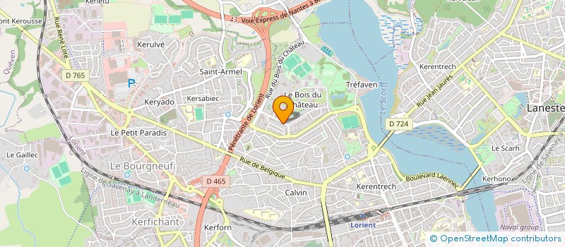 localisation de l'entreprise 911 823 391 à LORIENT