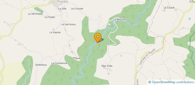 localisation de l'entreprise 911 828 119   LESTRADE-ET-THOUELS