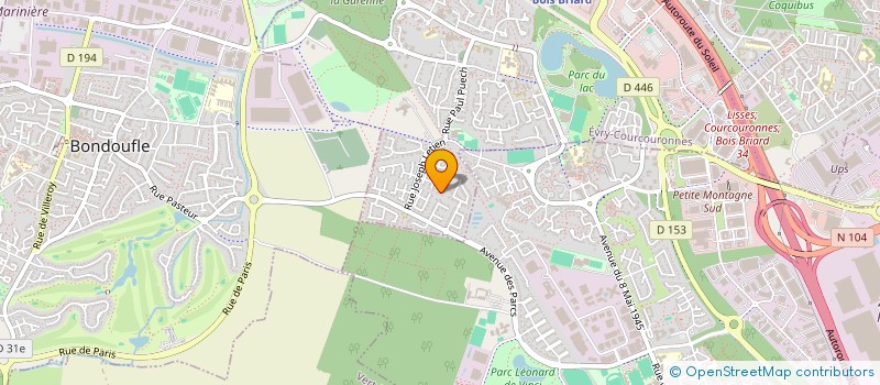localisation de l'entreprise 911 832 772 à EVRY-COURCOURONNES