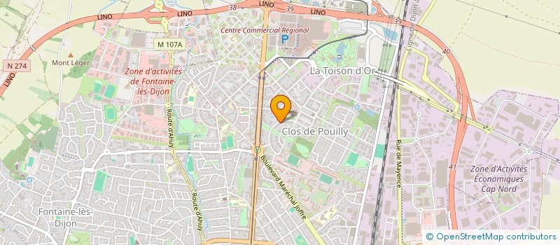 localisation de l'entreprise 911 839 819   DIJON