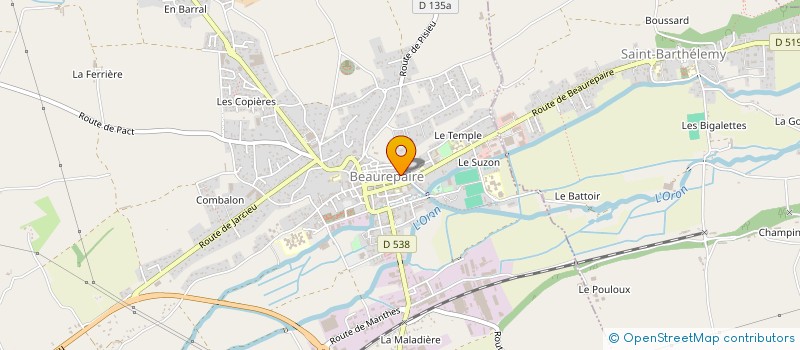 localisation de l'entreprise 911 851 475 à BEAUREPAIRE