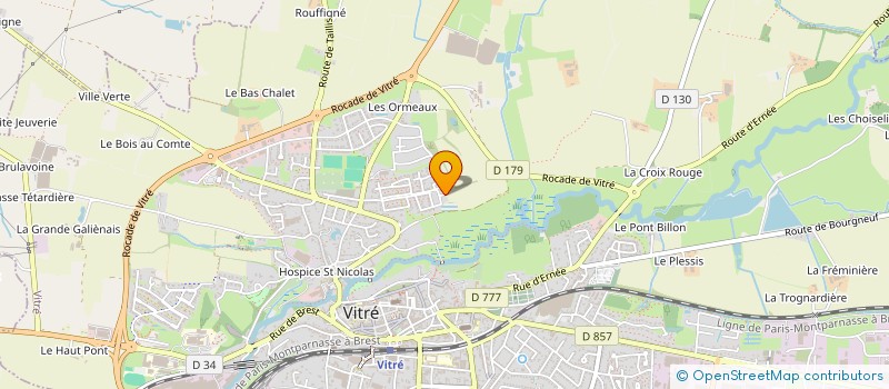 localisation de l'entreprise 911  VITRE