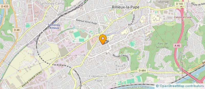 localisation de l'entreprise 911 926 111   RILLIEUX-LA-PAPE