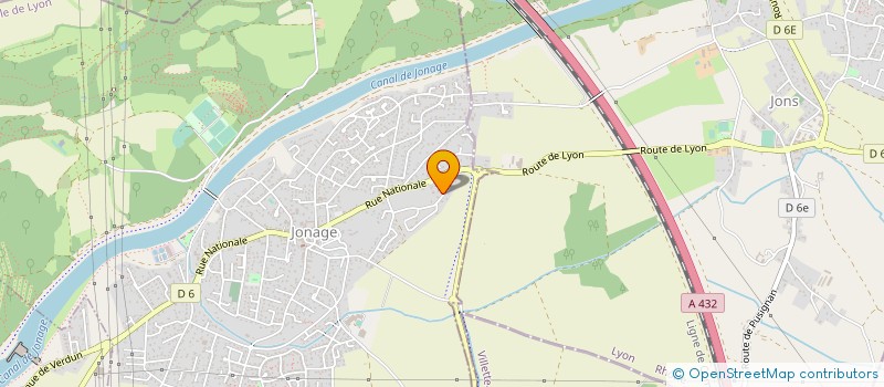 localisation de l'entreprise 911 929 305   JONAGE
