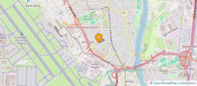 localisation de l'entreprise 911 949 600   BLAGNAC