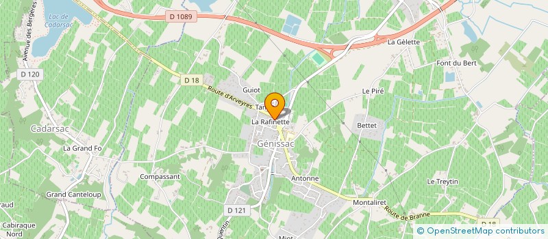 localisation de l'entreprise 911 958 528   GENISSAC