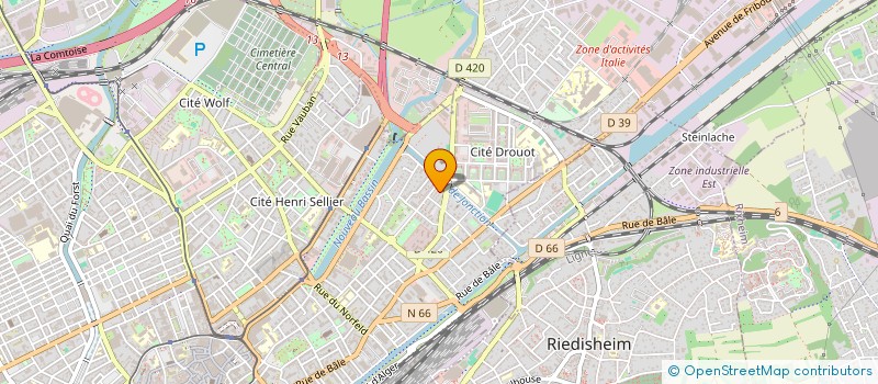 localisation de l'entreprise 911 960 151   MULHOUSE