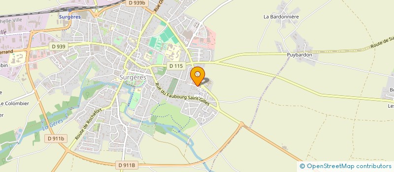localisation de l'entreprise 911 999 845   SURGERES