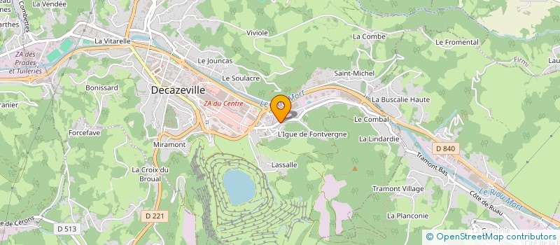 localisation de l'entreprise 912 091 097   DECAZEVILLE
