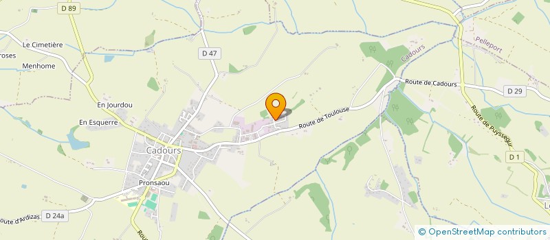 localisation de l'entreprise 912 099 926   CADOURS