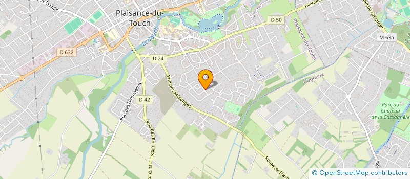 localisation de l'entreprise 912 104 866   PLAISANCE-DU-TOUCH