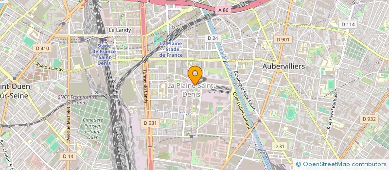 localisation de l'entreprise 912 126 919  à LA COURNEUVE