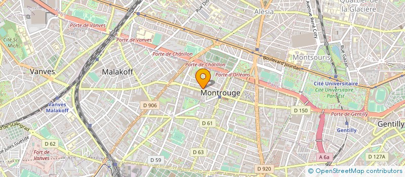 localisation de l'entreprise 912 191 996   MONTROUGE