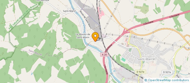 localisation de l'entreprise 912 218 229 à SAINT-MARCEL