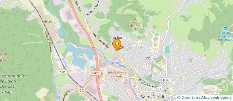 localisation de l'entreprise 912 278 462   SAINT-DIE-DES-VOSGES