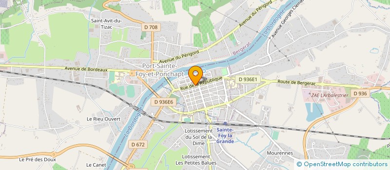 localisation de l'entreprise 912 611 589   SAINTE-FOY-LA-GRANDE