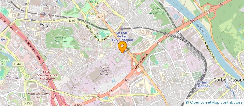 localisation de l'entreprise 912 618 246   EVRY-COURCOURONNES