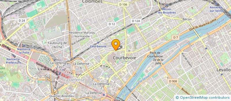 localisation de l'entreprise 912 854 171 à COURBEVOIE