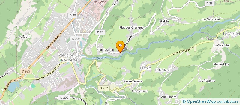 localisation de l'entreprise 912 881 380   VALGELON-LA ROCHETTE