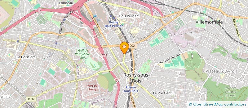 localisation de l'entreprise 912 896 032   ROSNY-SOUS-BOIS