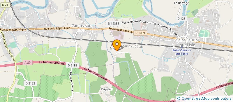 localisation de l'entreprise 912 913 332   SAINT-SEURIN-SUR-L'ISLE