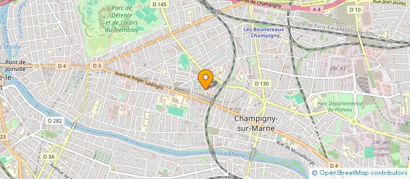 localisation de l'entreprise 912 934 668  à CHAMPIGNY-SUR-MARNE