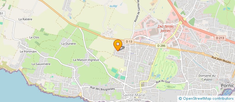 localisation de l'entreprise 912 975 224   PORNIC