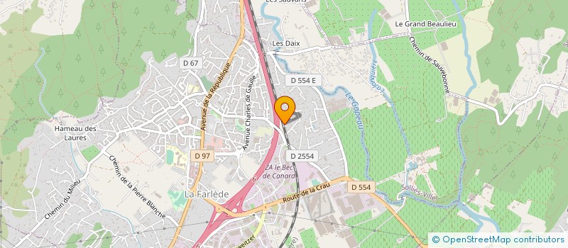 localisation de l'entreprise 912 989 704   LA CRAU