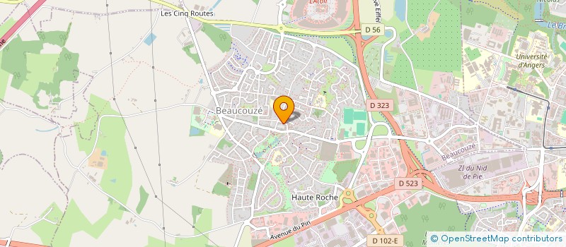 localisation de l'entreprise 913 006 284   BEAUCOUZE