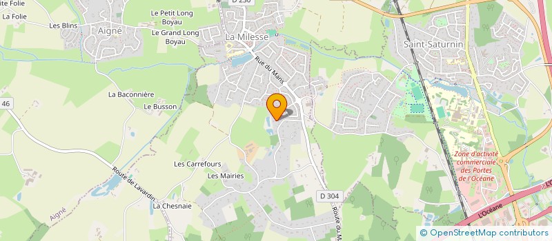 localisation de l'entreprise 913 119 632   LA MILESSE