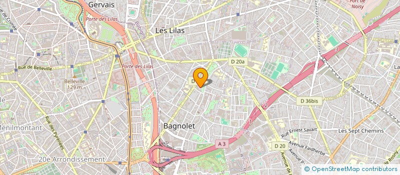 localisation de l'entreprise 913 312 203 à BAGNOLET